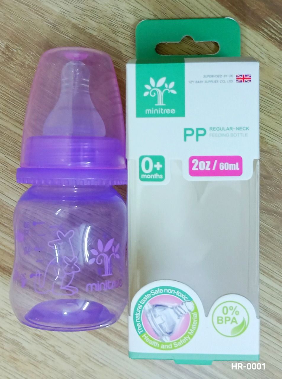 MiniTree Baby PP Feedin Bottle 60ml -1pcs (Any Color)