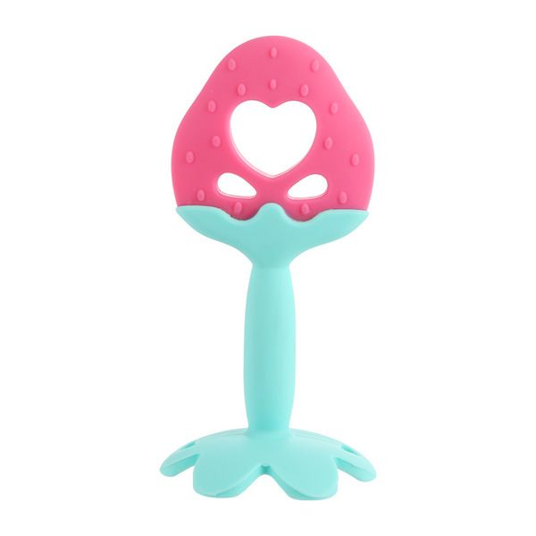 Strawberry Teething Gel Second generation liquid silicone fruit teether