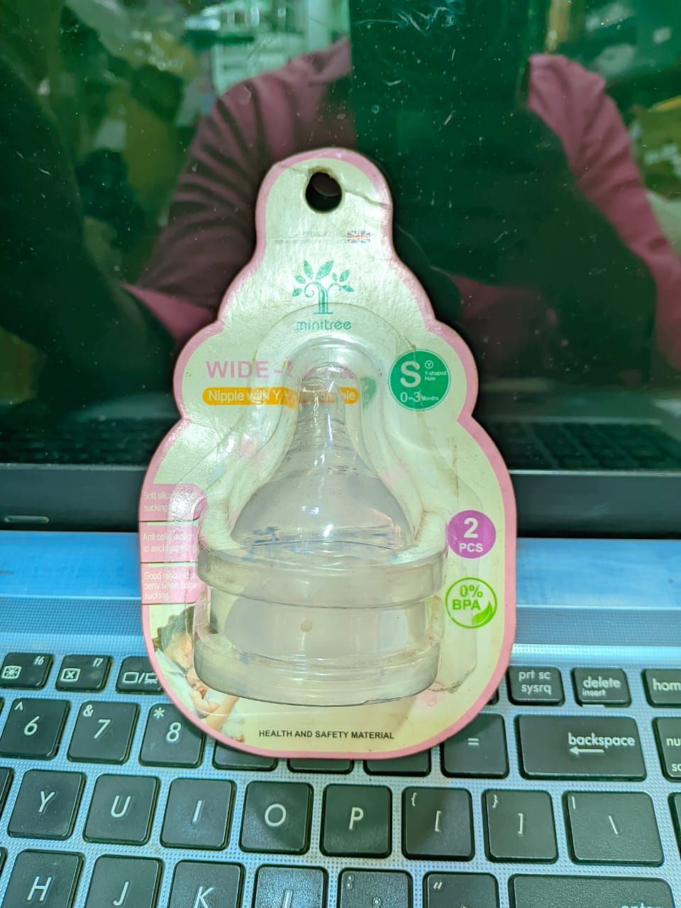 Wide-Neck Silicone Nipple CN -2pcs (Any Color)