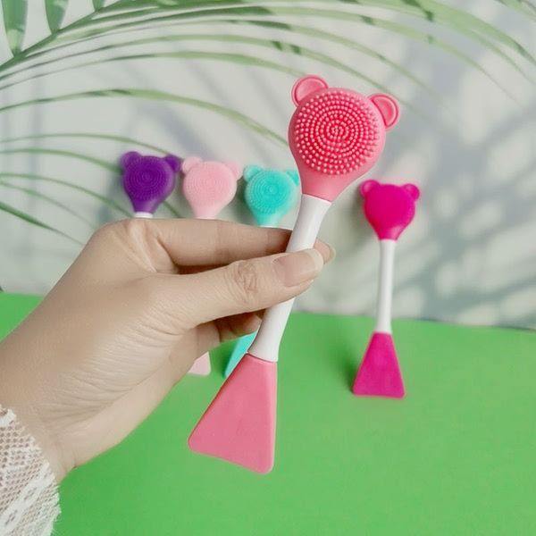 Mixing And Blackhead Remover Silicone Face Cleaning Brush -1pcs