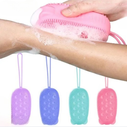 Silicone Bath Brush Shower Body Brush -1pcs (Any Color)
