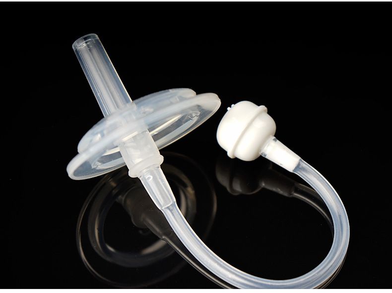 Wide-caliber drinking spout Silicone Bottle Drinking Cup Water Suction Tube cross straw -1pcs