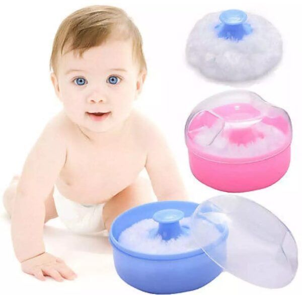 Baby Powder Box Multicolor Plastic – 1pcs (Any Color)