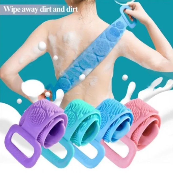 Bath Belt Exfoliating Body Brush Belt Washing Shower Brush -1pcs (Any Color)