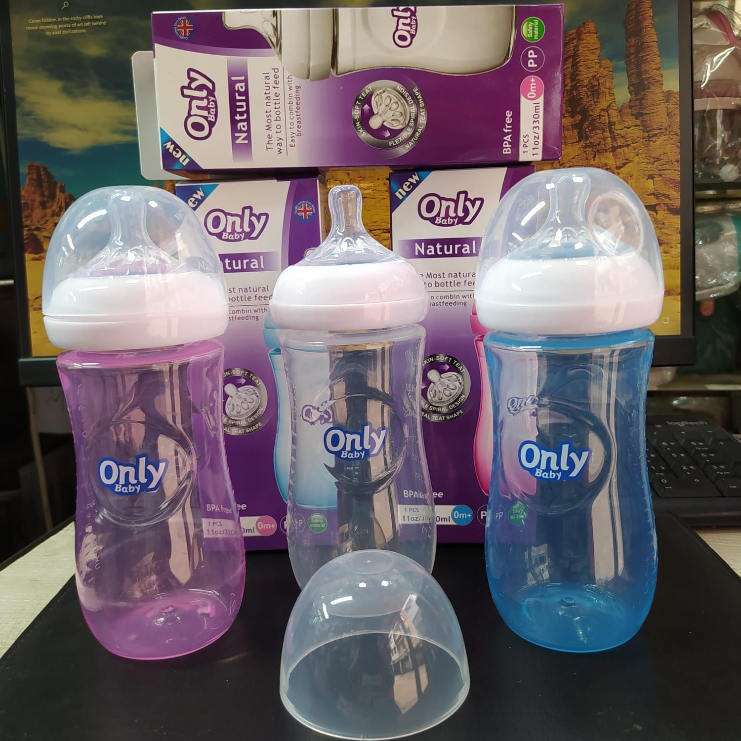 Baby Feeding bottle 330ml (Only Baby) -1pcs (Any Color)