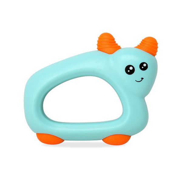 Silicone head Ox Baby Hand Teether With jhunjhuni CN -1pcs (Any Color)