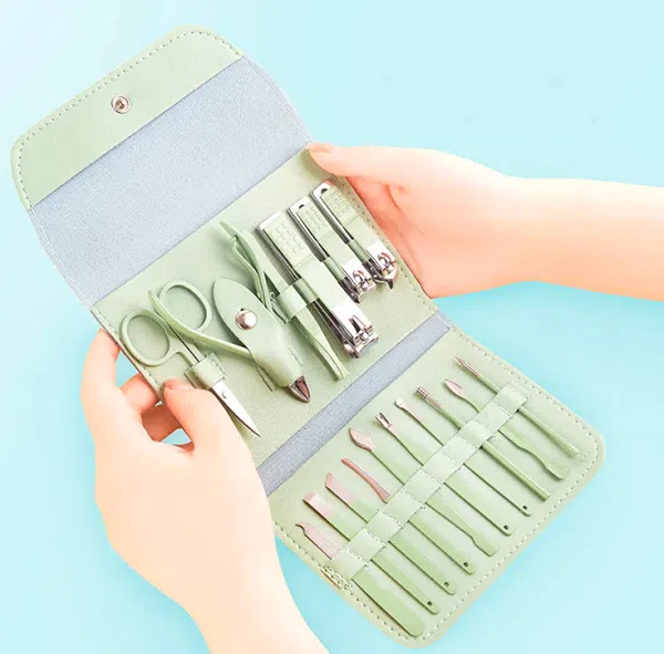 Stainless Steel Nail Cutter Clipper Tool Box Set For Personal Care