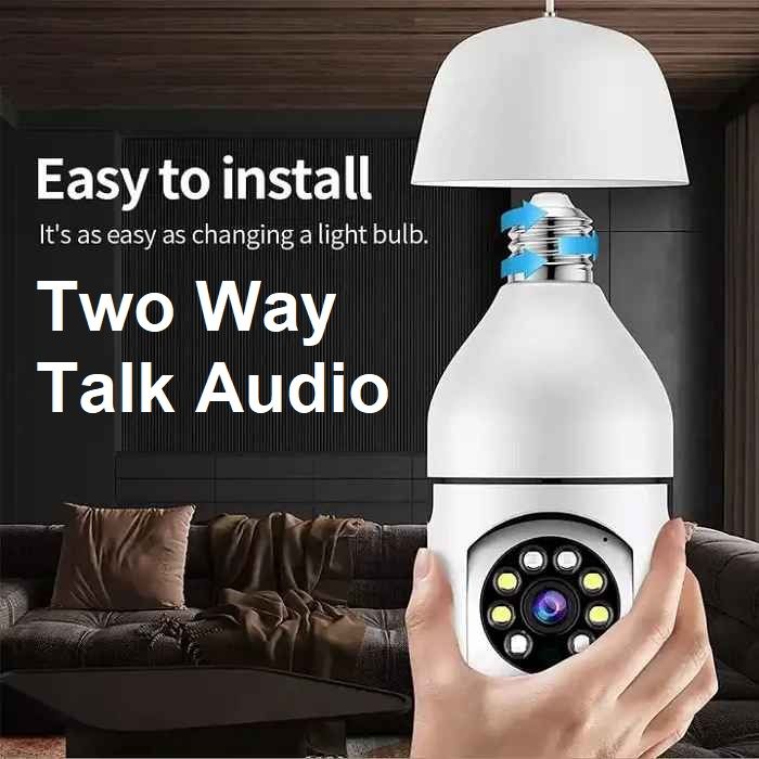 Smart 360° Rotated Security IP Camera HD 1080P with Two-way Audio, Motion Tracking, and Waterproof Design