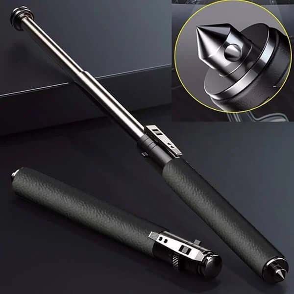 automatic retractable self-defense hiking stick