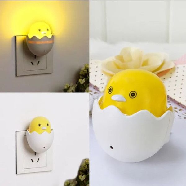 Small Yellow Duck Shaped LED Night Light Sensor