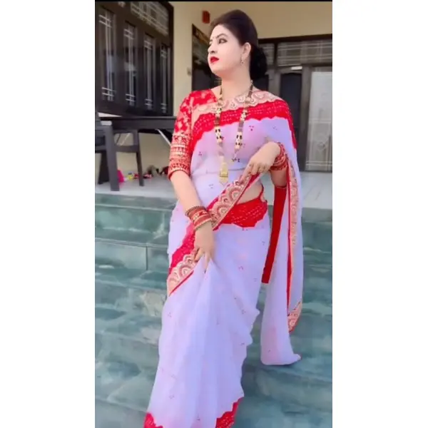 Makhon Jorget Sequence Work Saree