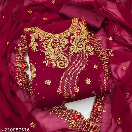 Georgette Embroidery Four Piece