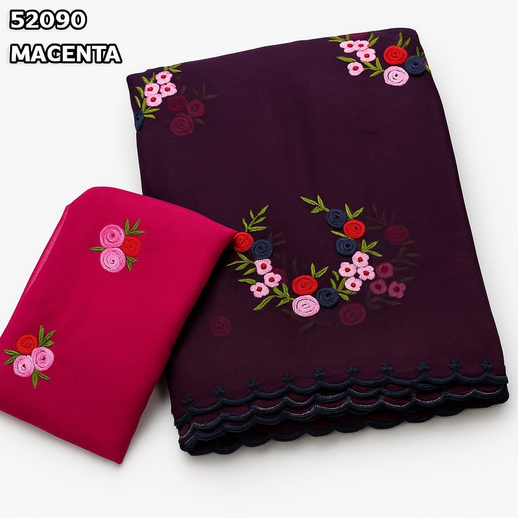 Embroidery Georgette Saree