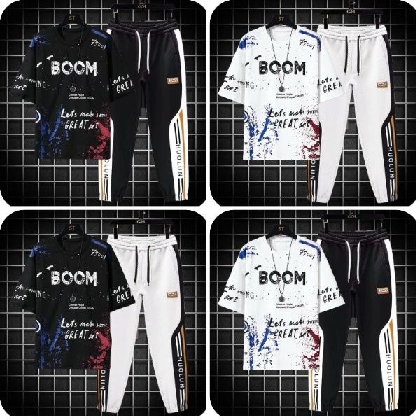 Drop Shoulder Mash T-Shirt and Trouser