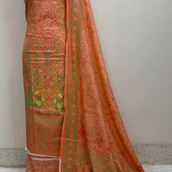 Digital Print Cotton Three Piece