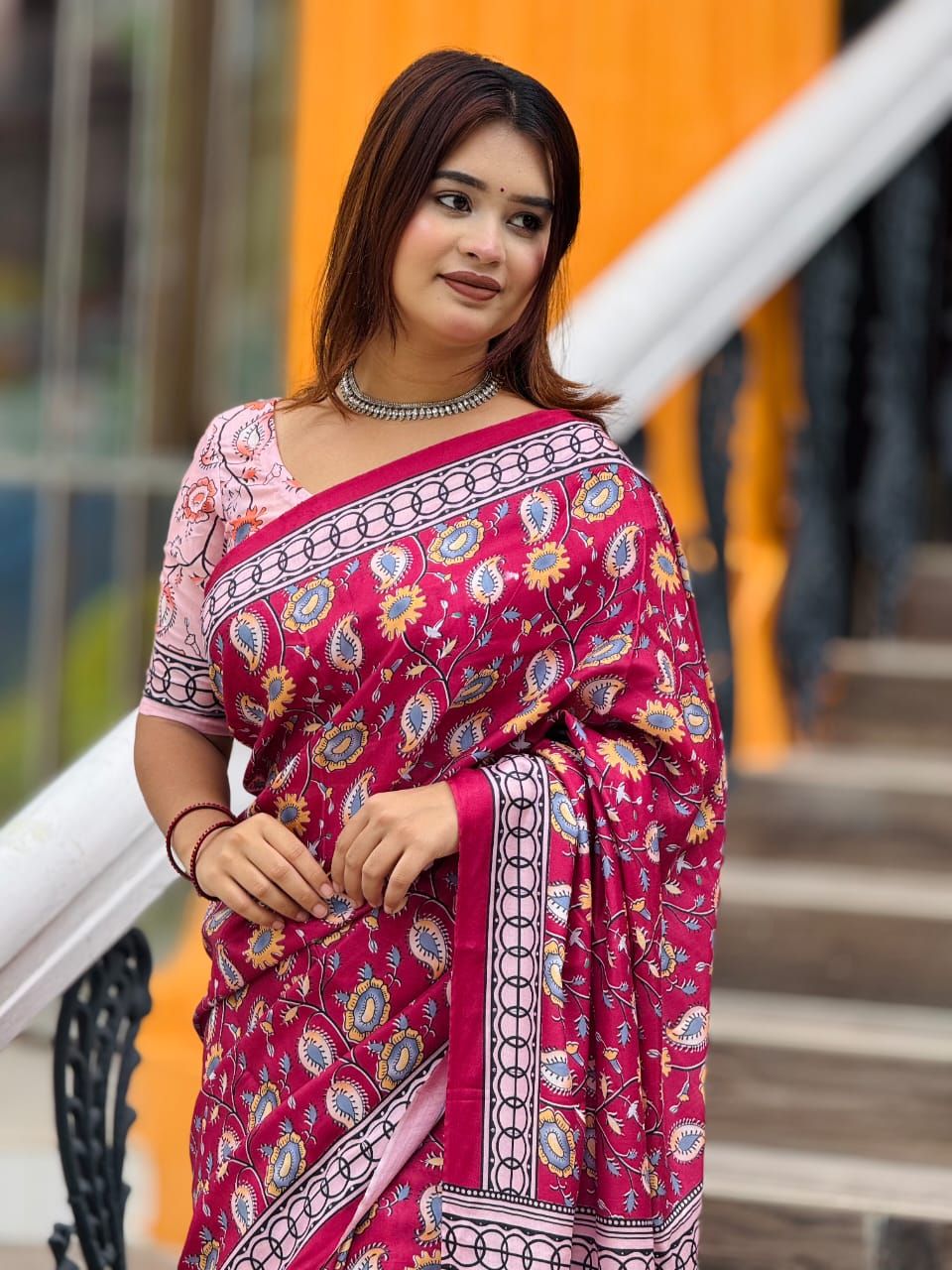 Digital Print sharee with blause pcs