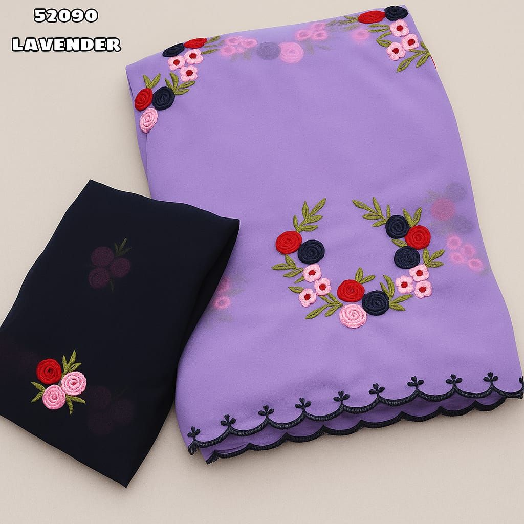 Embroidery Georgette Saree