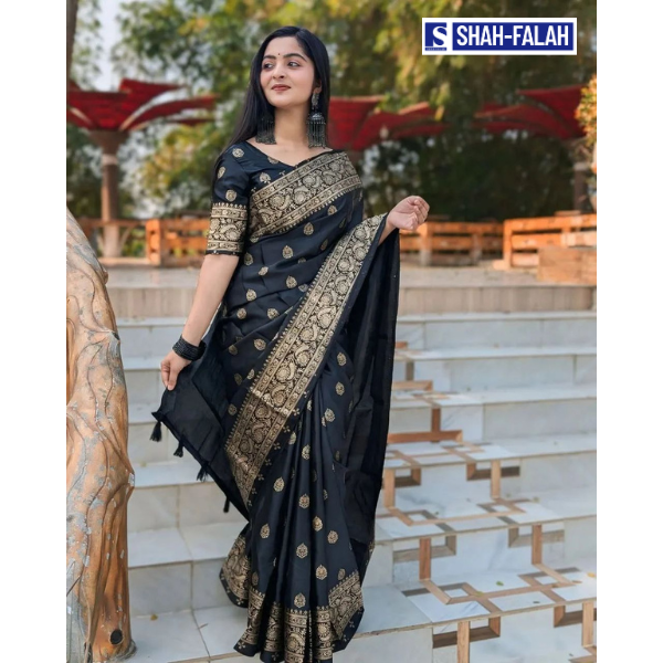 🌸 Japani Silk Premium Skin Print Sharee with Blouse Piece