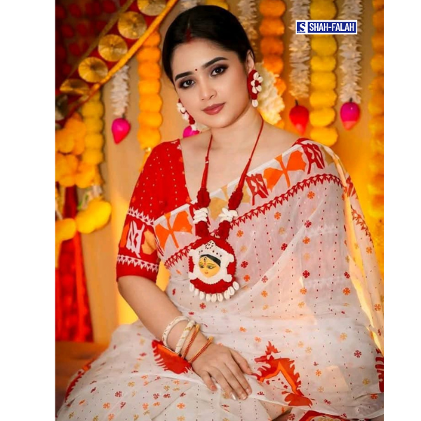 🌸 Premium Resom Silk Sharee – আভিজাত্যের ছোঁয়ায় উৎসবের সাজ