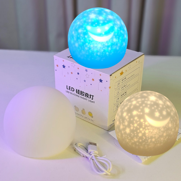 Multifunctional Silicone Star Night Light