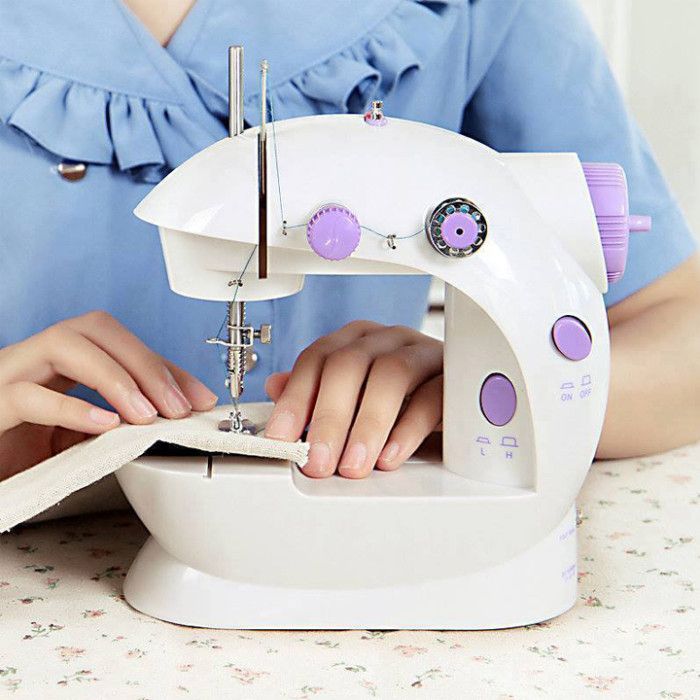 4 in 1 Electric Sewing Machines - White and Purple