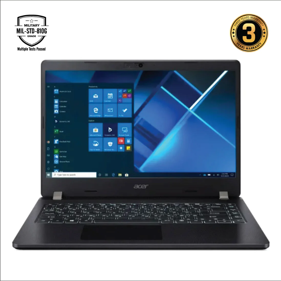 Acer Travelmate TMP214-53 Intel Core i5 8GB RAM 512GB NVMe 14 Inch IPS FHD Display Military Grade Laptop Black