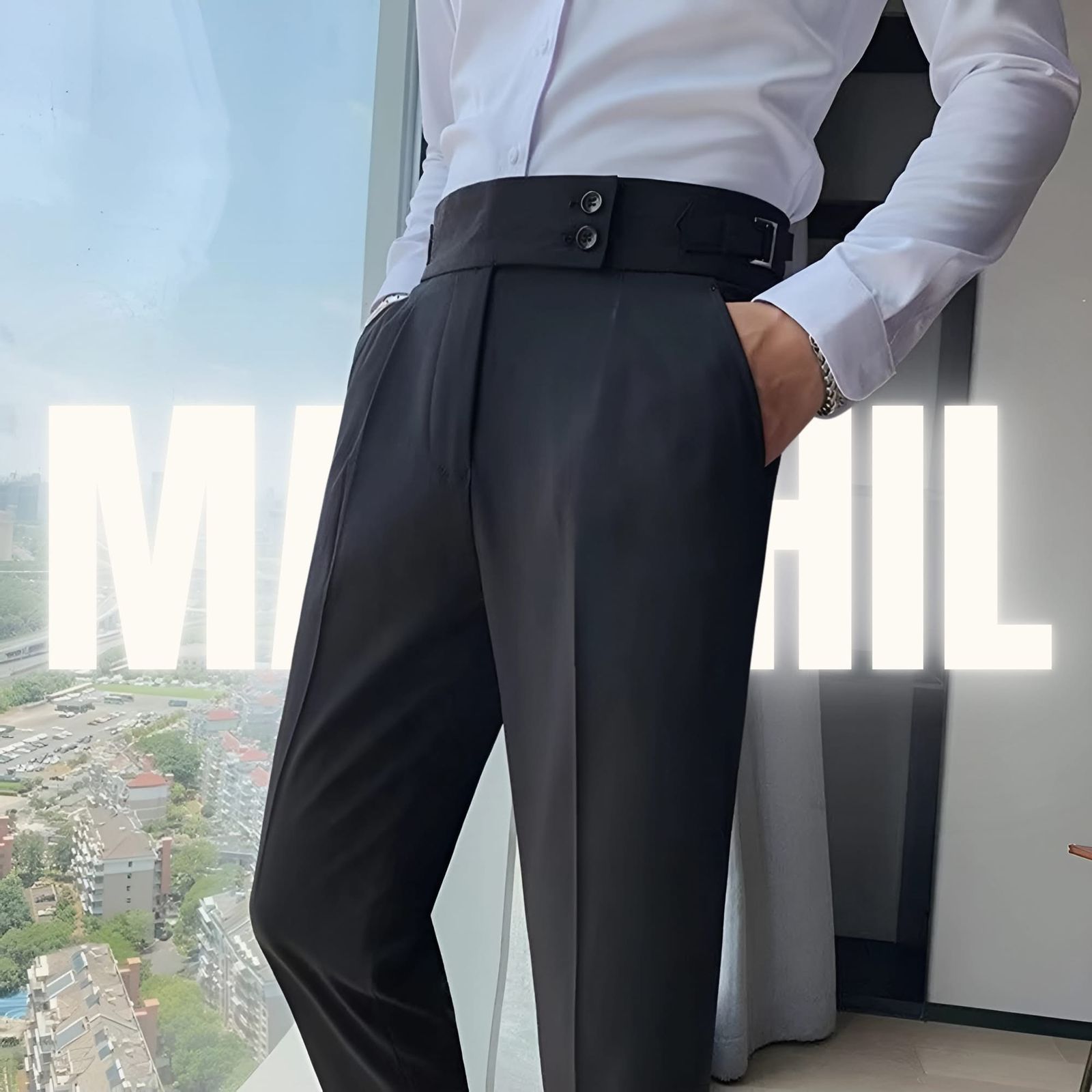 Black Formal Gurkha Pant