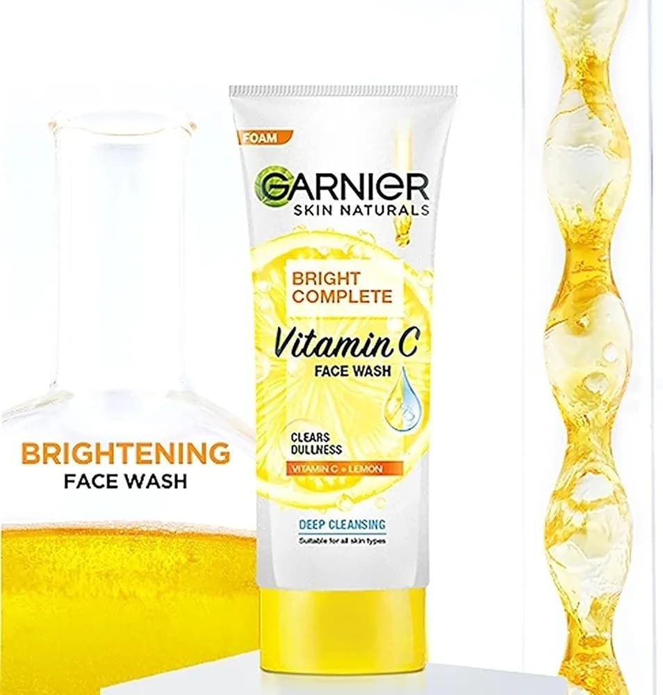 Garnier Bright Complete Vitamin C Gel Facewash, 50g