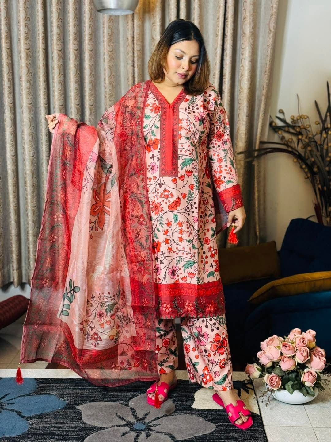 Digital Print Three Piece