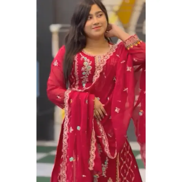 ✨ নতুন কালেকশন – জর্জেট এমব্রয়ডারি ফোর পিস ✨