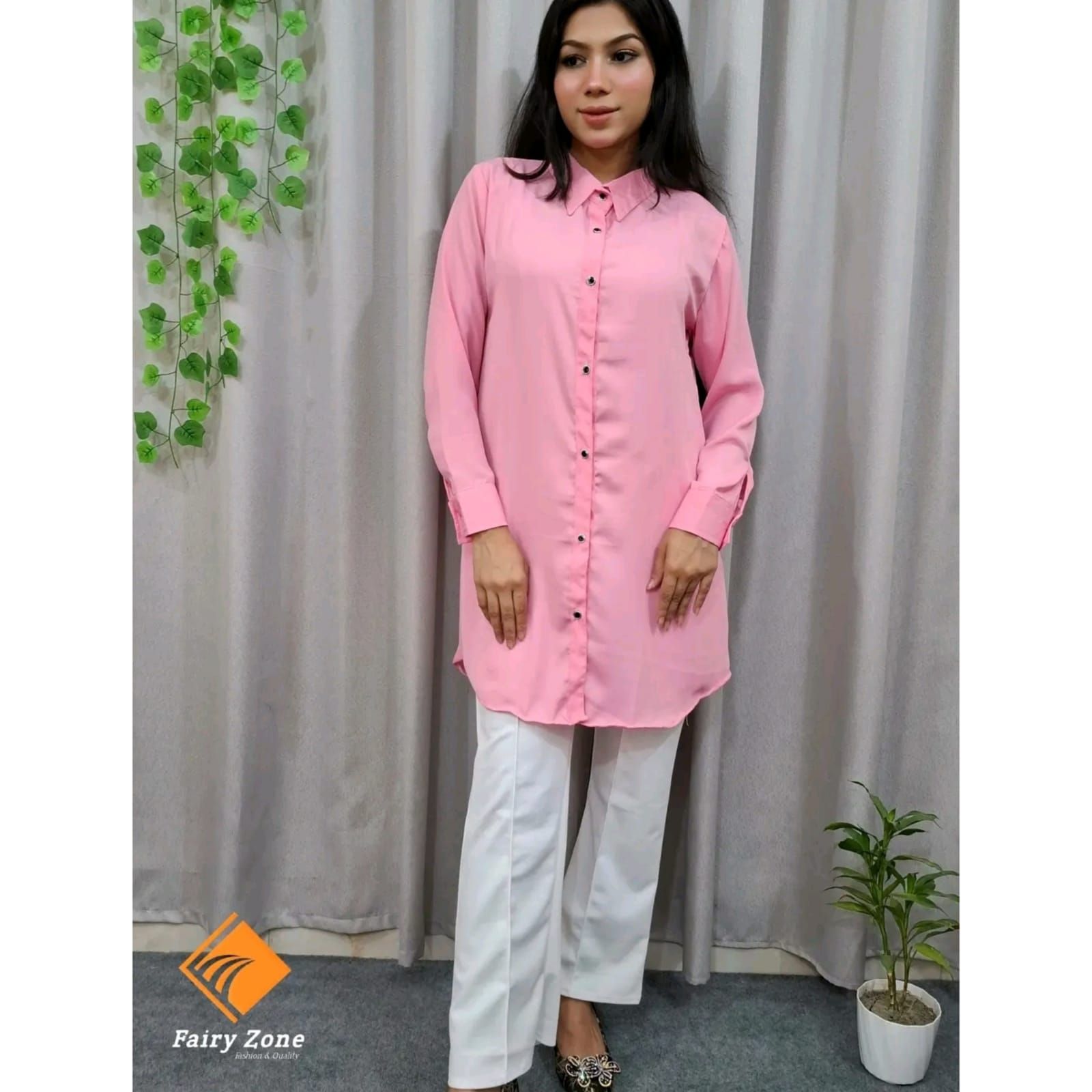 স্টাইলিশ লেডিস শার্ট + প্যান্ট F11