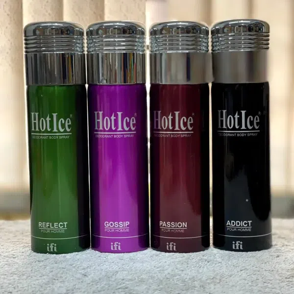 200 ML Hot Ice Band 4 pcs Body Spay Combo