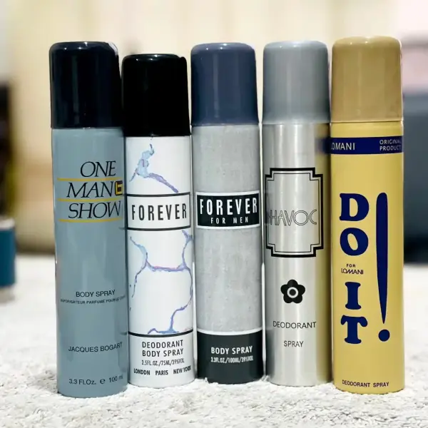 100 ML 5 pcs Body Spray Combo