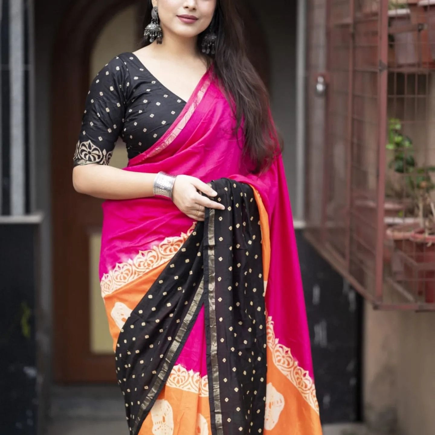 Digital Print Sharee with Blouse