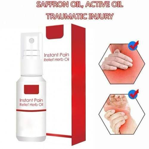 Instant pain relief herb oil