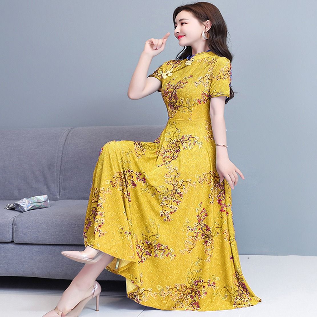 Chines Linen One Piece Kurti – Elegant & Comfortable