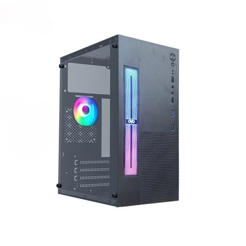 OVU 1705 Mid-Tower Desktop Casing – Stylish Front Panel & Side Transparent Window