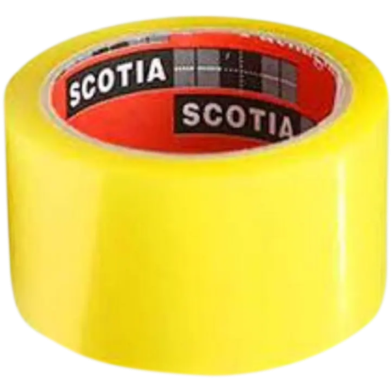 Scotch Tape – 40 Yards, 2 Inch Wide (Transparent with Yellow Tint)  স্কচ টেপ – ৪০ গজ, ২ ইঞ্চি চওড়া (ট্রান্সপারেন্ট)