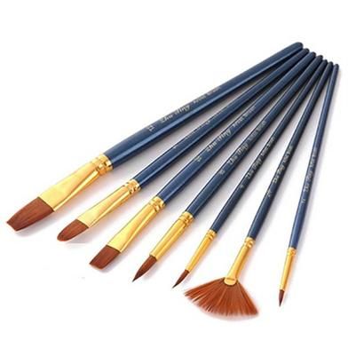 Keep Smiling /Mondete Paint Brush Set 7 Pcs Blue