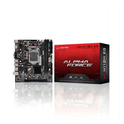 Arktek AK‑H110M EG Motherboard – Intel H110, LGA1151, DDR4, HDMI & M.2