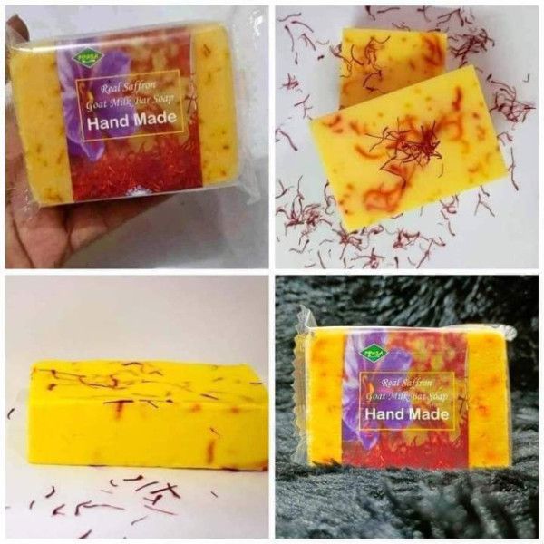 🧼 Hand Made Real Saffron Goat Milk Soap – 90gm | কোমল ত্বকের জন্য প্রাকৃতিক যত্ন 🌿