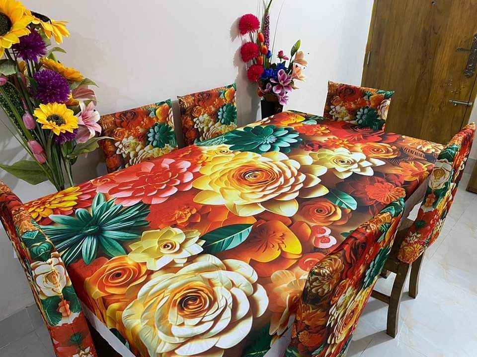 🪑🧵 Original 3D Printed Dining Chair & Table Cover Set