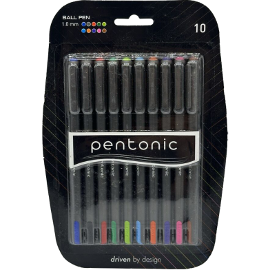 Linc Pentonic Color Ball Pen Multi Color Ink 10 Pcs