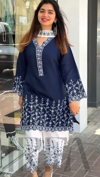 Soft Cotton Embroidery Three Piece – Elegant & Comfortable