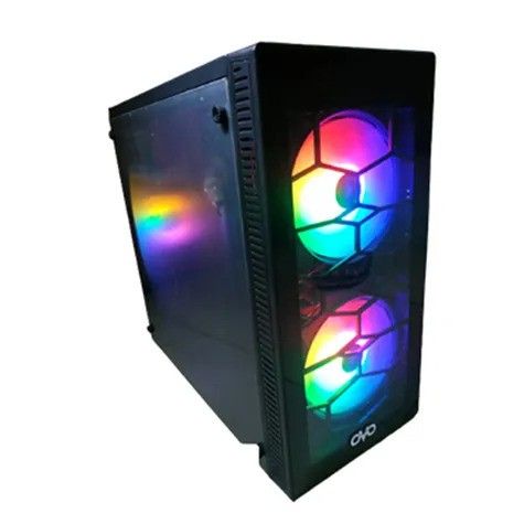 OVU 1705 RGB Gaming Case – Mid-Tower Chassis with ARGB Fans & Tempered Glass