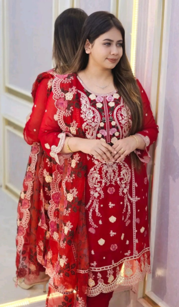 Pakistani Design 4-Piece Sada Bahar Tissue Set