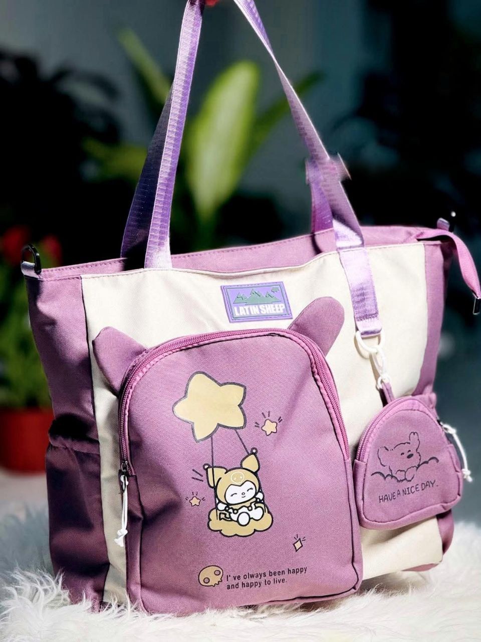 StarFluff shoulder Canvas Bag