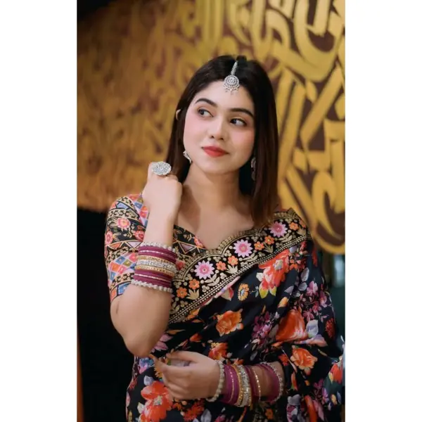 Premium Eid Sharee with Blouse Piece