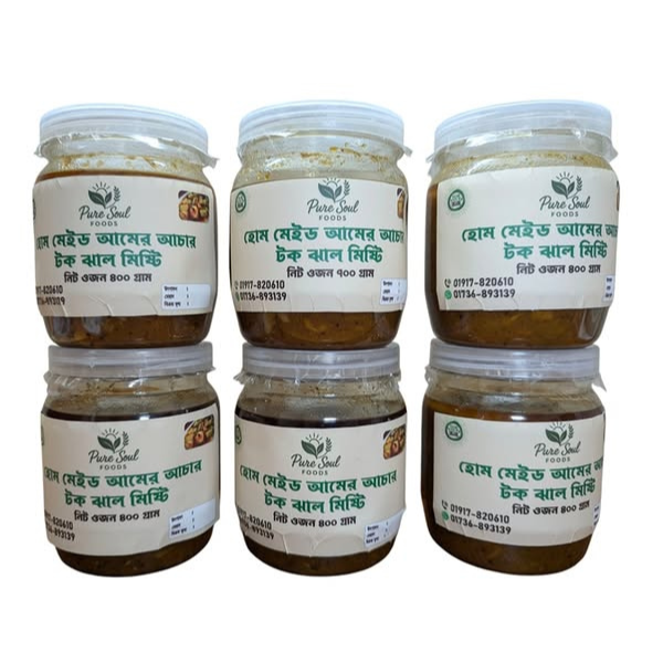 Kacha Aamer Tok Jhal Misti Achar