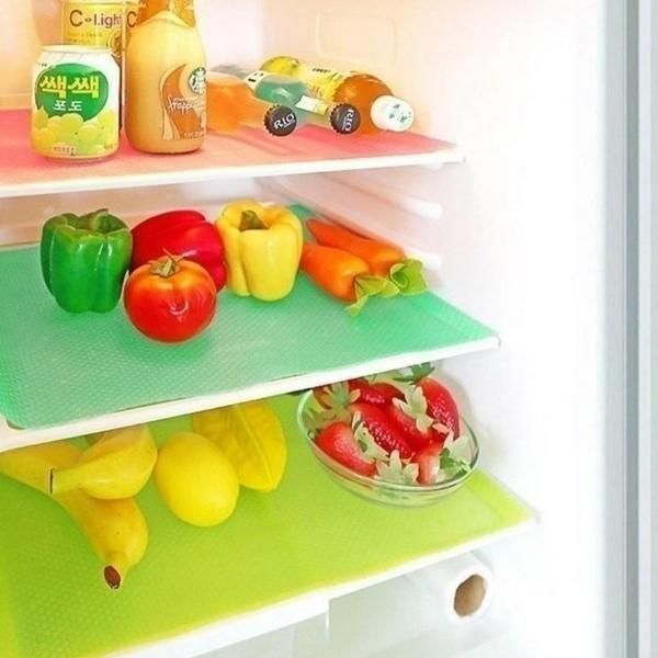 Washable Refrigerator Mats 4 Pcs